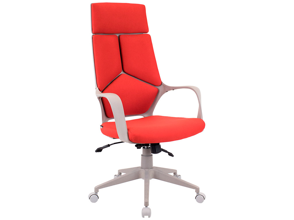 Офисное кресло Trio Grey (ткань красная)